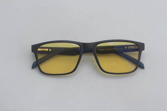 Gafas Estilo Cuadrado Blue Blockers Amarillo