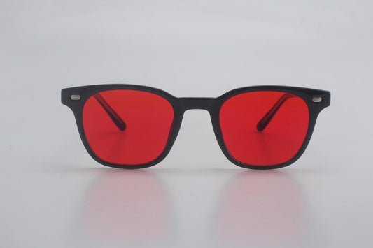 Gafas Estilo Redondo Blue Blocker Rojo