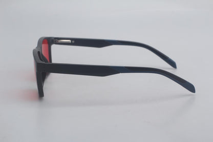 Gafas Estilo Cuadrado Blue Blocker Rojo