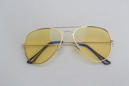 Gafas Blue Blocker Metal Amarillo