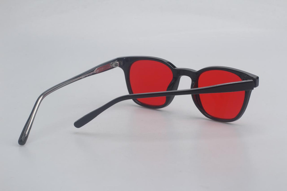 Gafas Estilo Redondo Blue Blocker Rojo