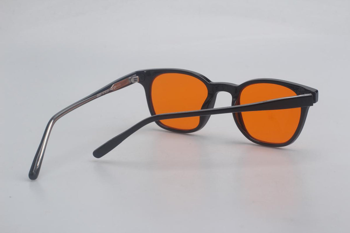 Gafas Estilo Redondo Blue Blocker Naranja