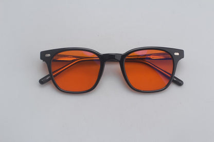 Gafas Estilo Redondo Blue Blocker Naranja