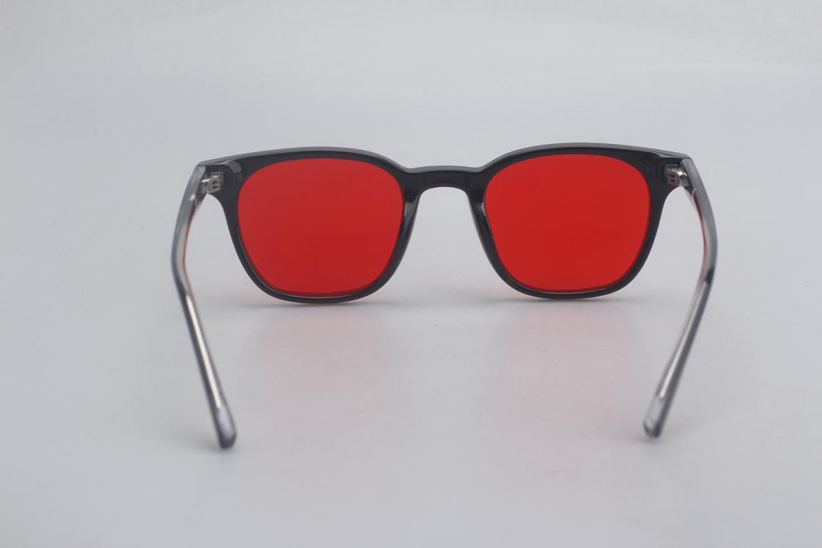Gafas Estilo Redondo Blue Blocker Rojo
