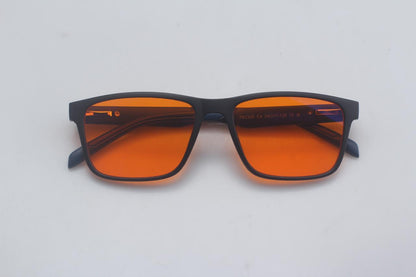 Gafas Estilo Cuadrado Blue Blocker Naranja
