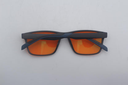 Gafas Estilo Cuadrado Blue Blocker Naranja