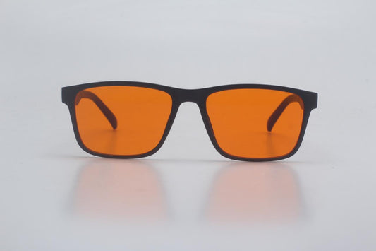 Gafas Estilo Cuadrado Blue Blocker Naranja