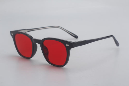 Gafas Estilo Redondo Blue Blocker Rojo